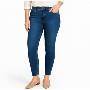 Cabi Dover Curvy Skinny Jeans Blue Denim Women’s Size 8 Style 3384 Mid Rise